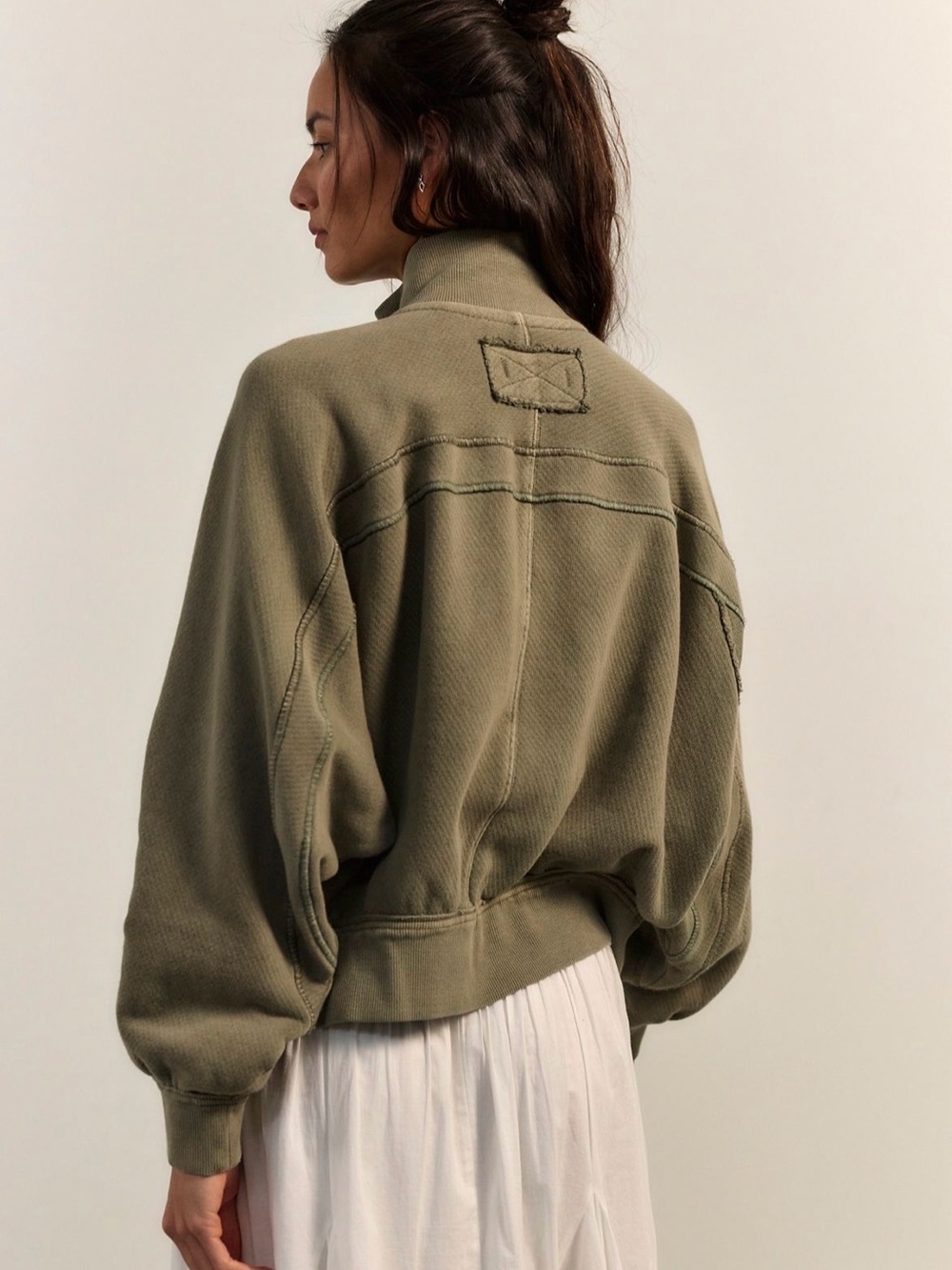 NWT Free People We The Free Thunder Cardi in Summer Pine - Picture 2 of 16